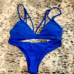 New never worn blue SHEIN 2 piece bikini